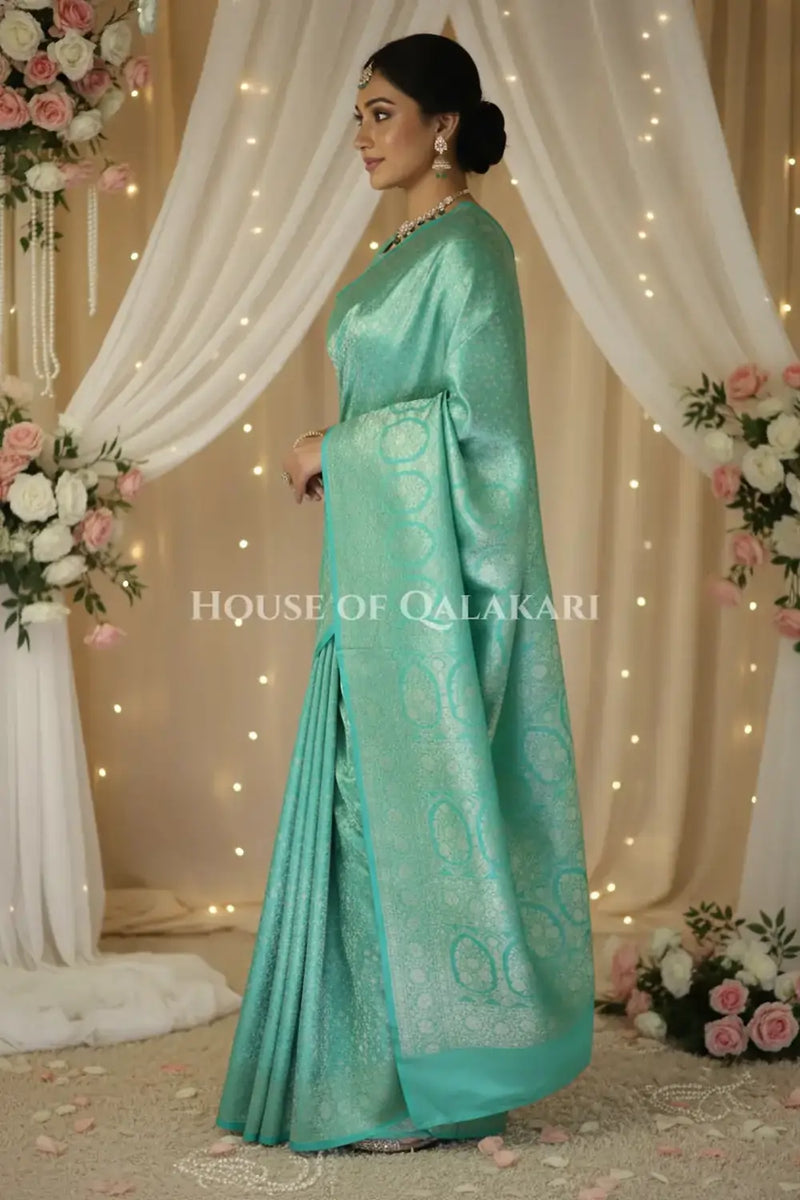 Pure Silk Saree side pose