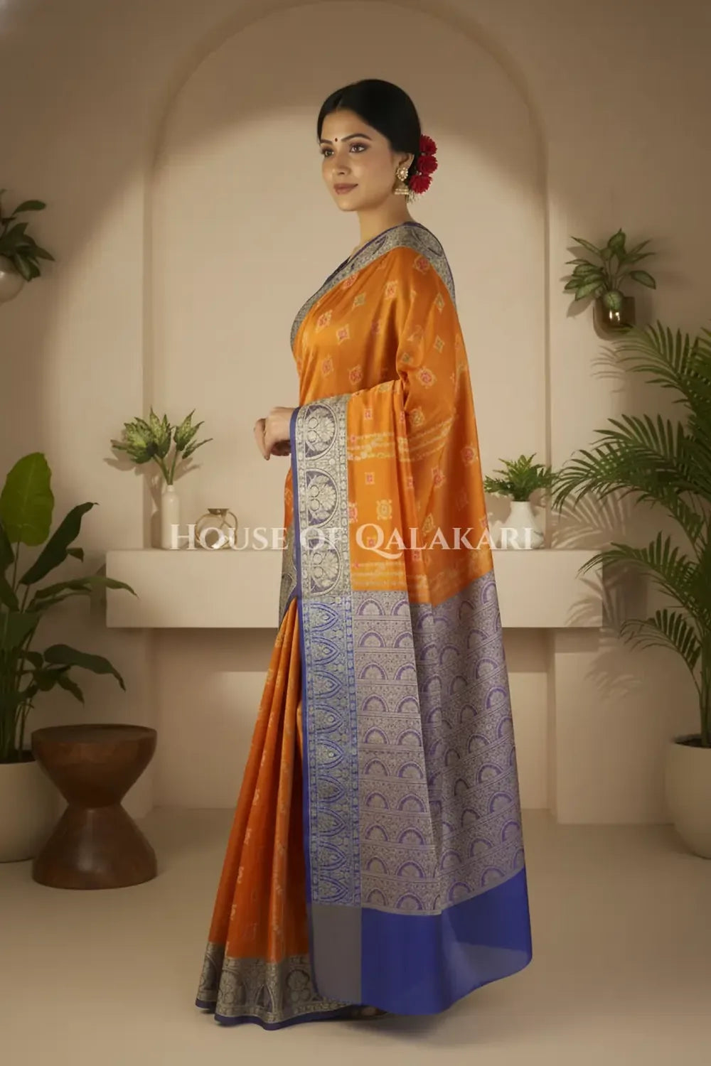 Cotton Saree side pose