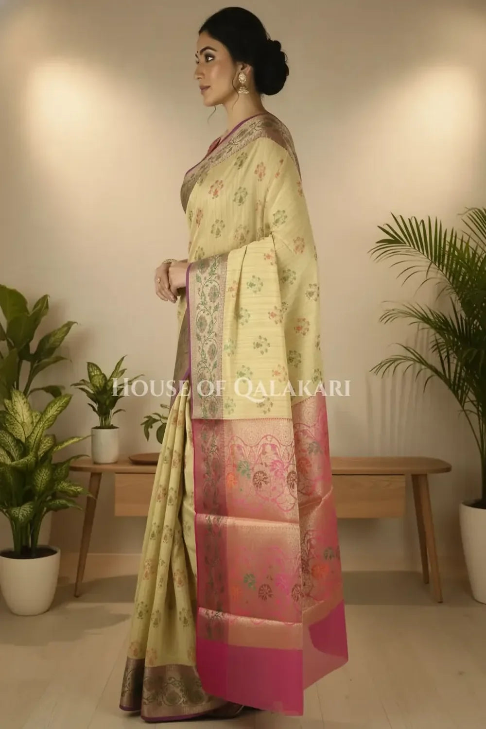 Cotton Saree side pose