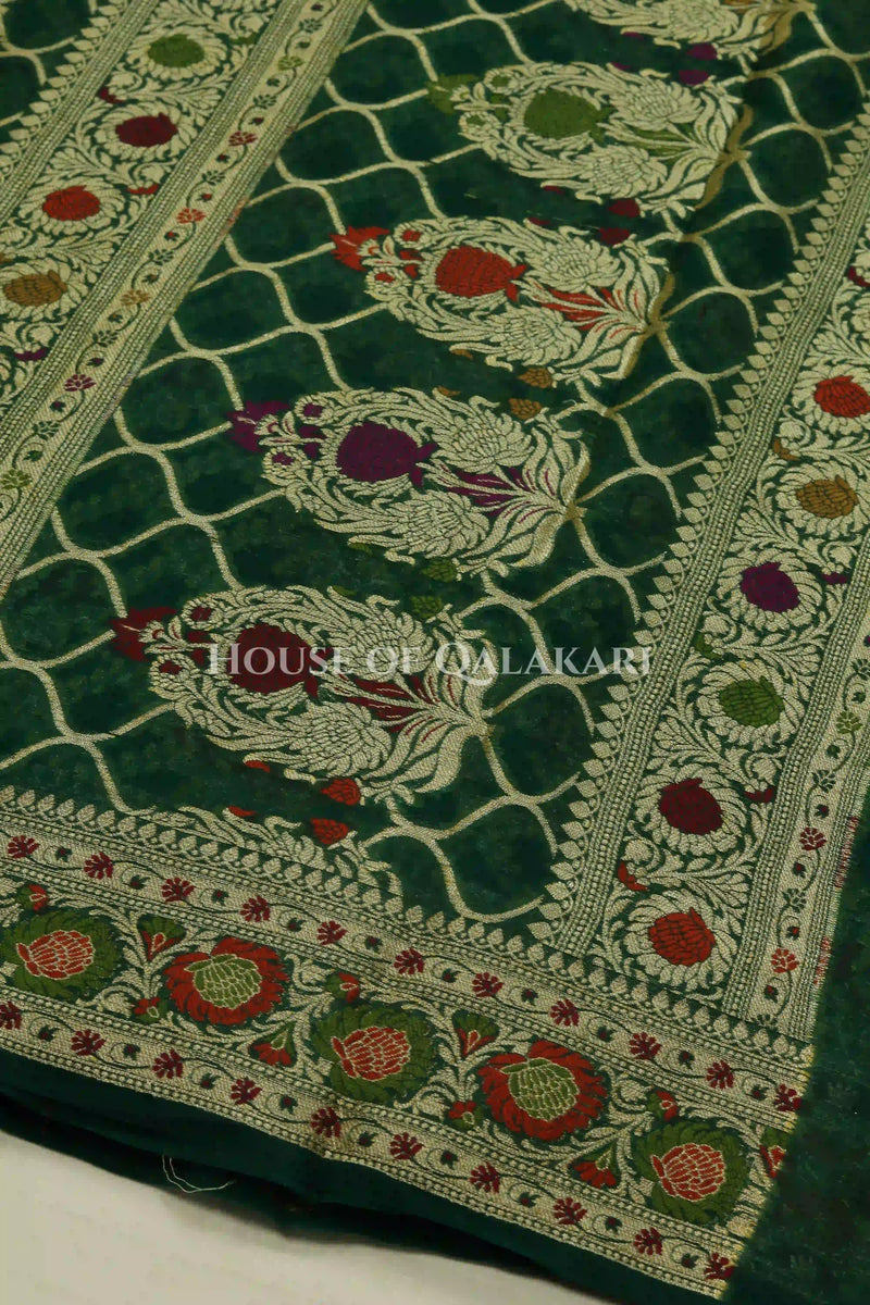 Khaddi Georget Silk Saree Pallu