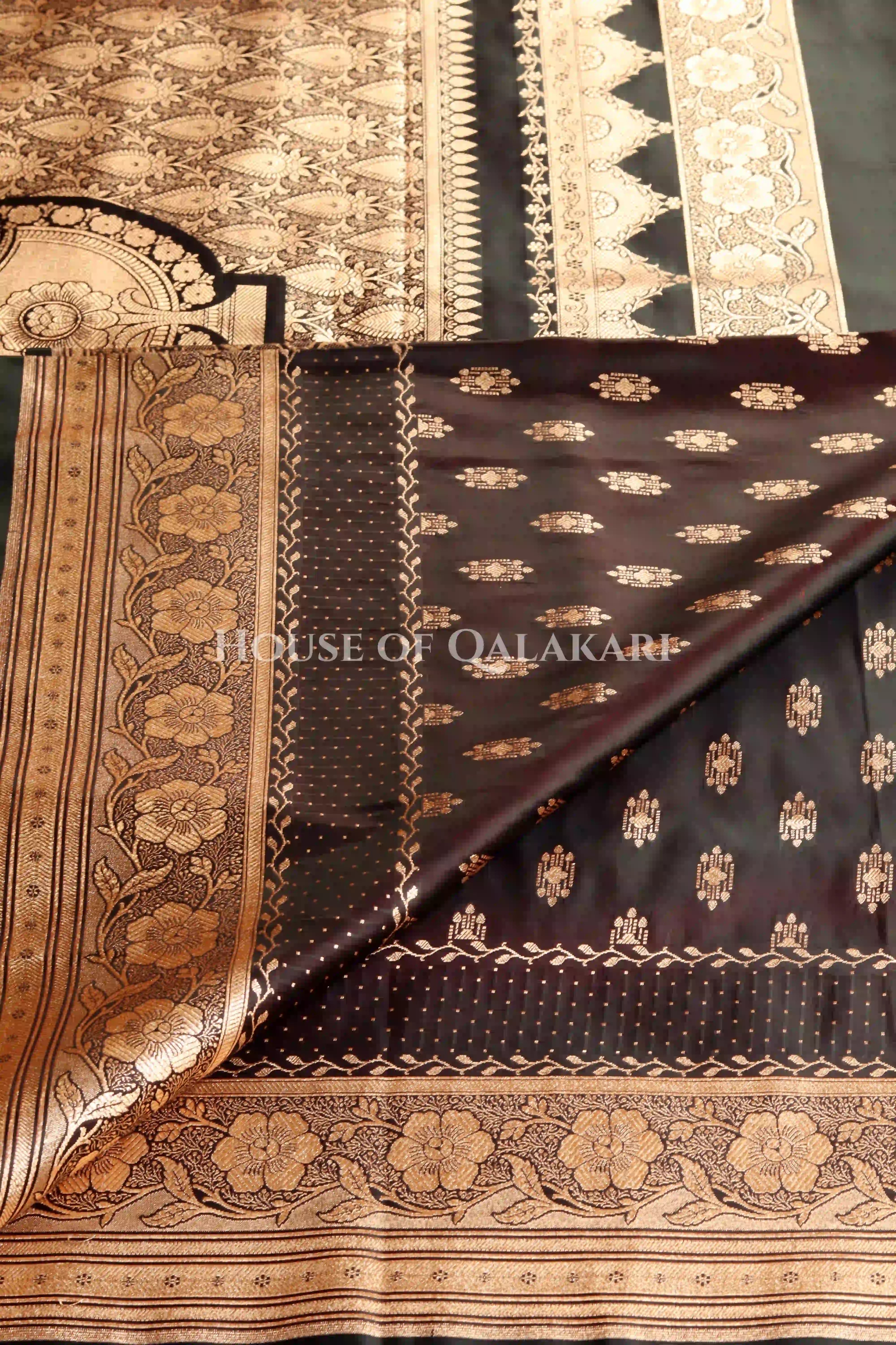 Double Katan Silk Saree border