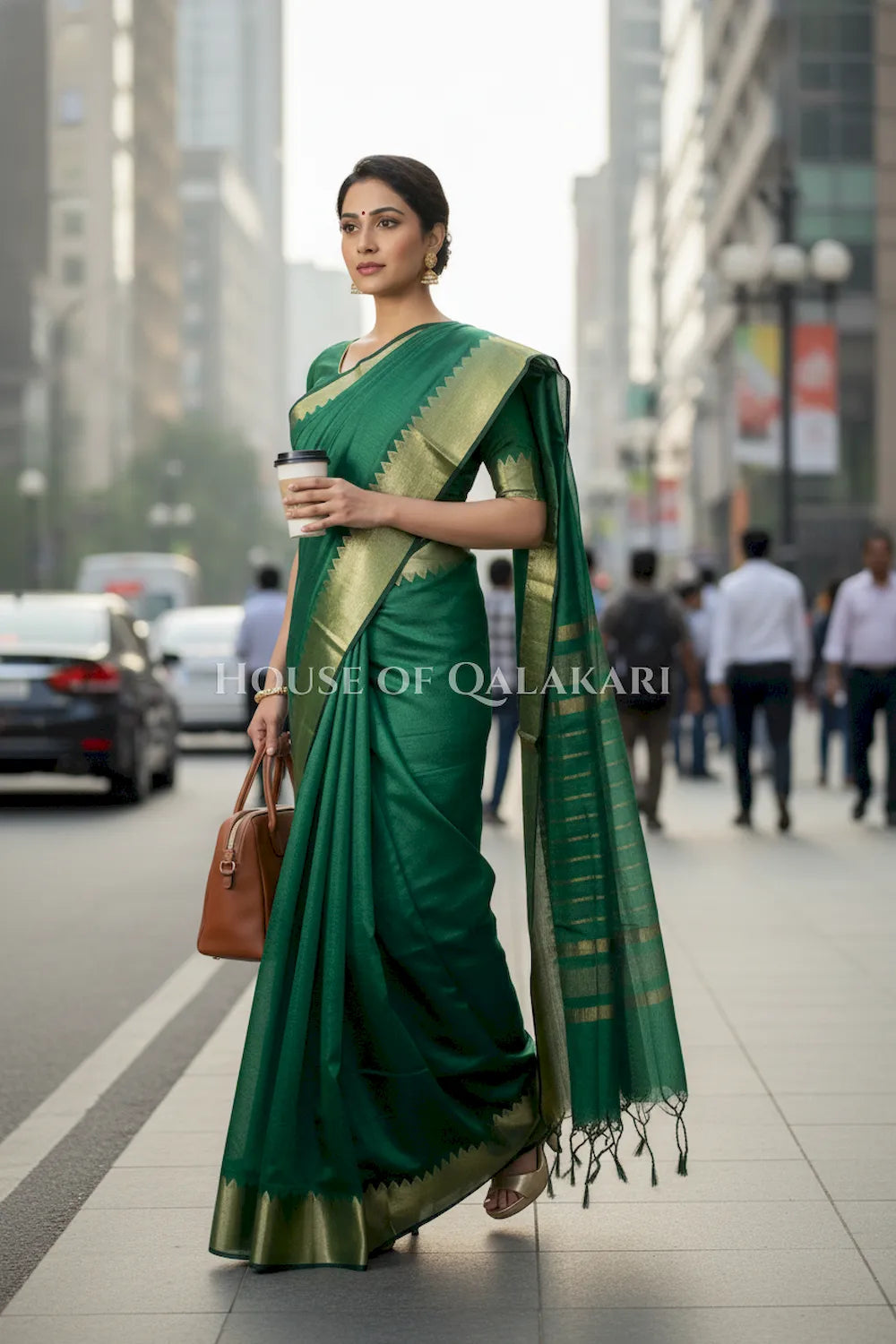 cotton saree 0340 outdoor pose