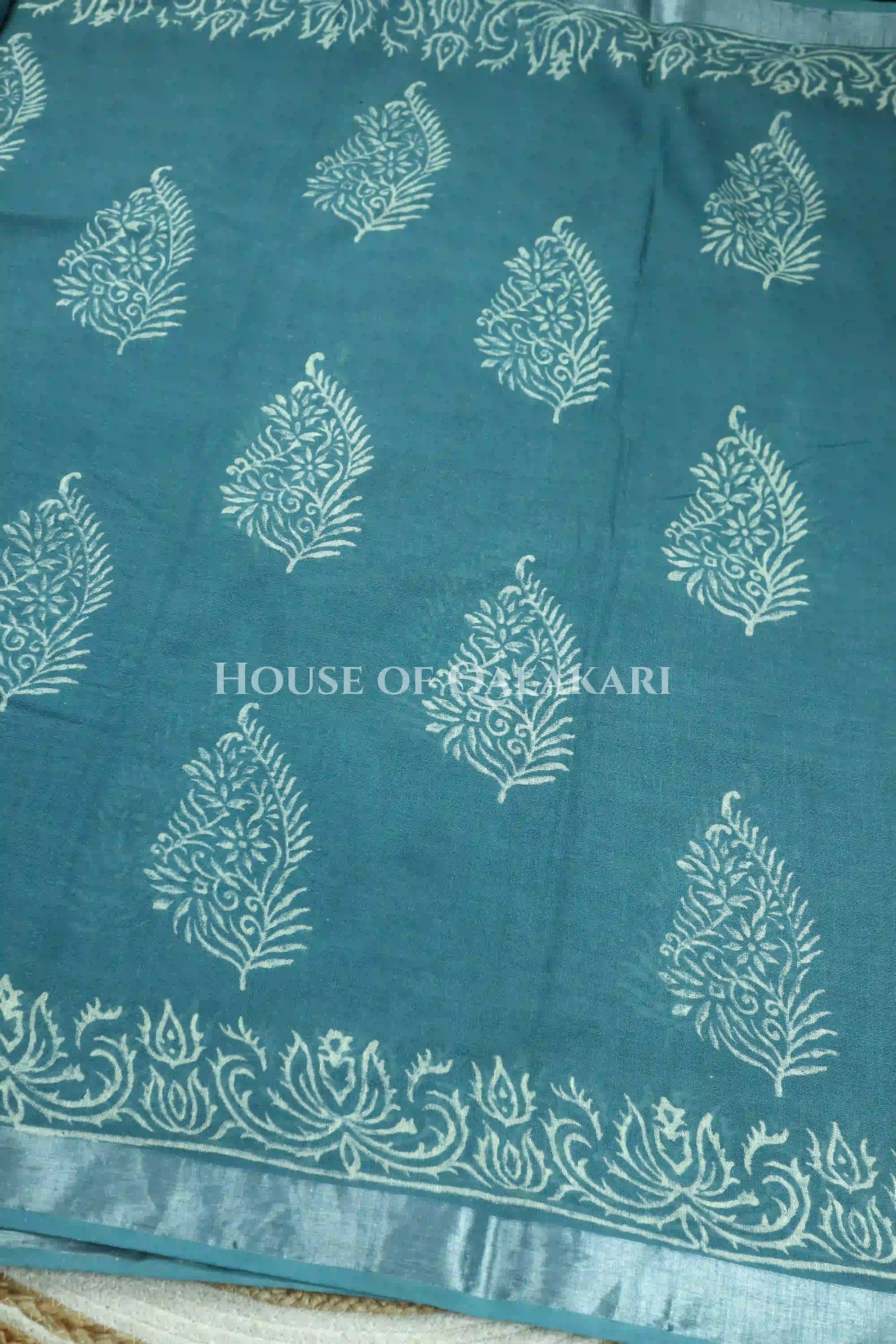 linen cotton saree 497 body