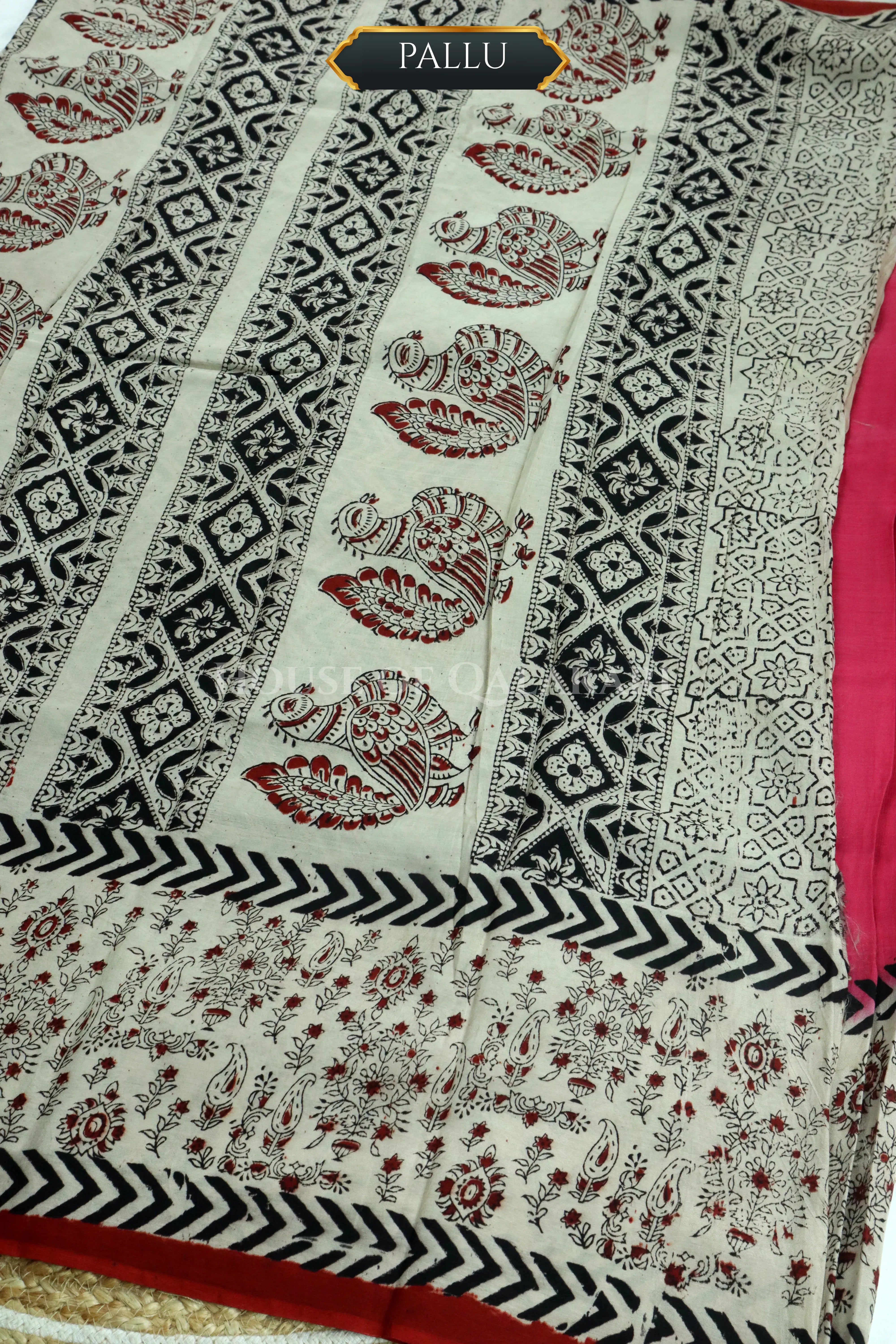 chennuri silk kalamkari saree 0448 pallu