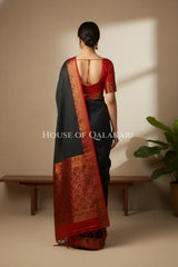 Silk Saree back pose