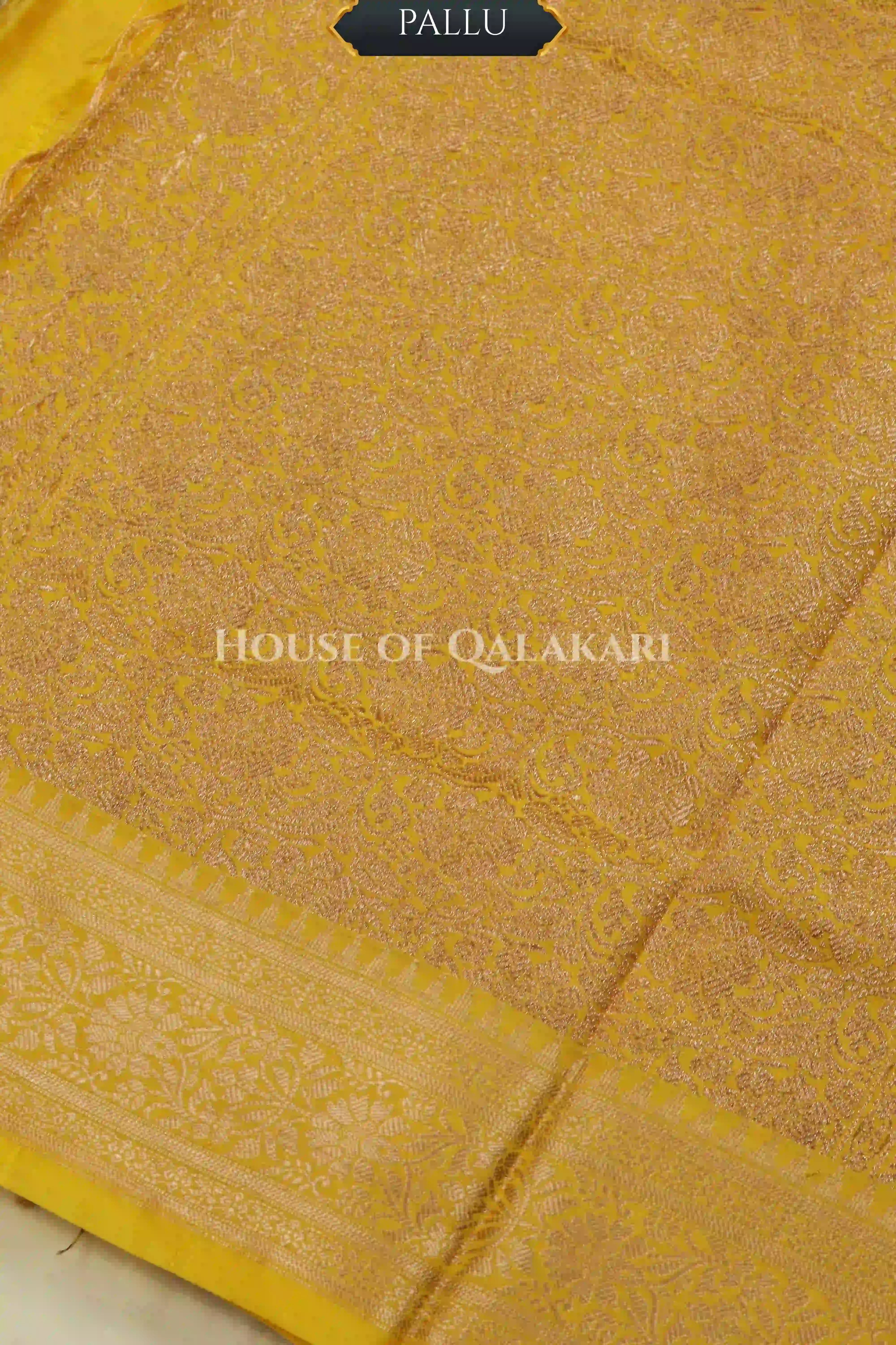 Mushroom silk Saree pallu