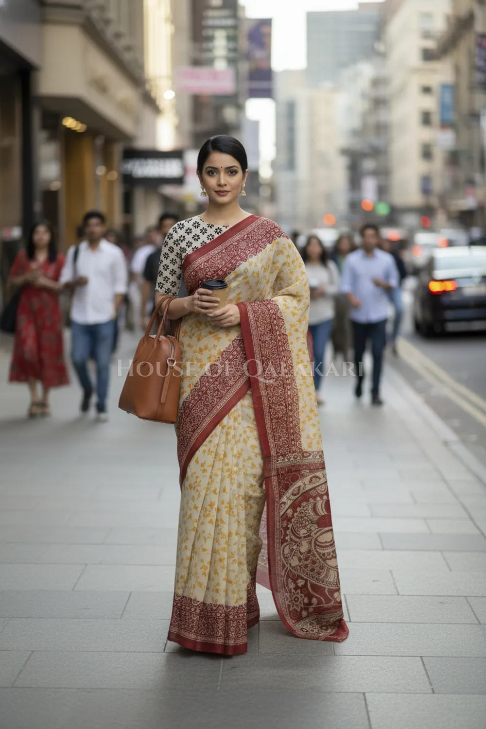 cotton kalamkari saree 0455 park pose