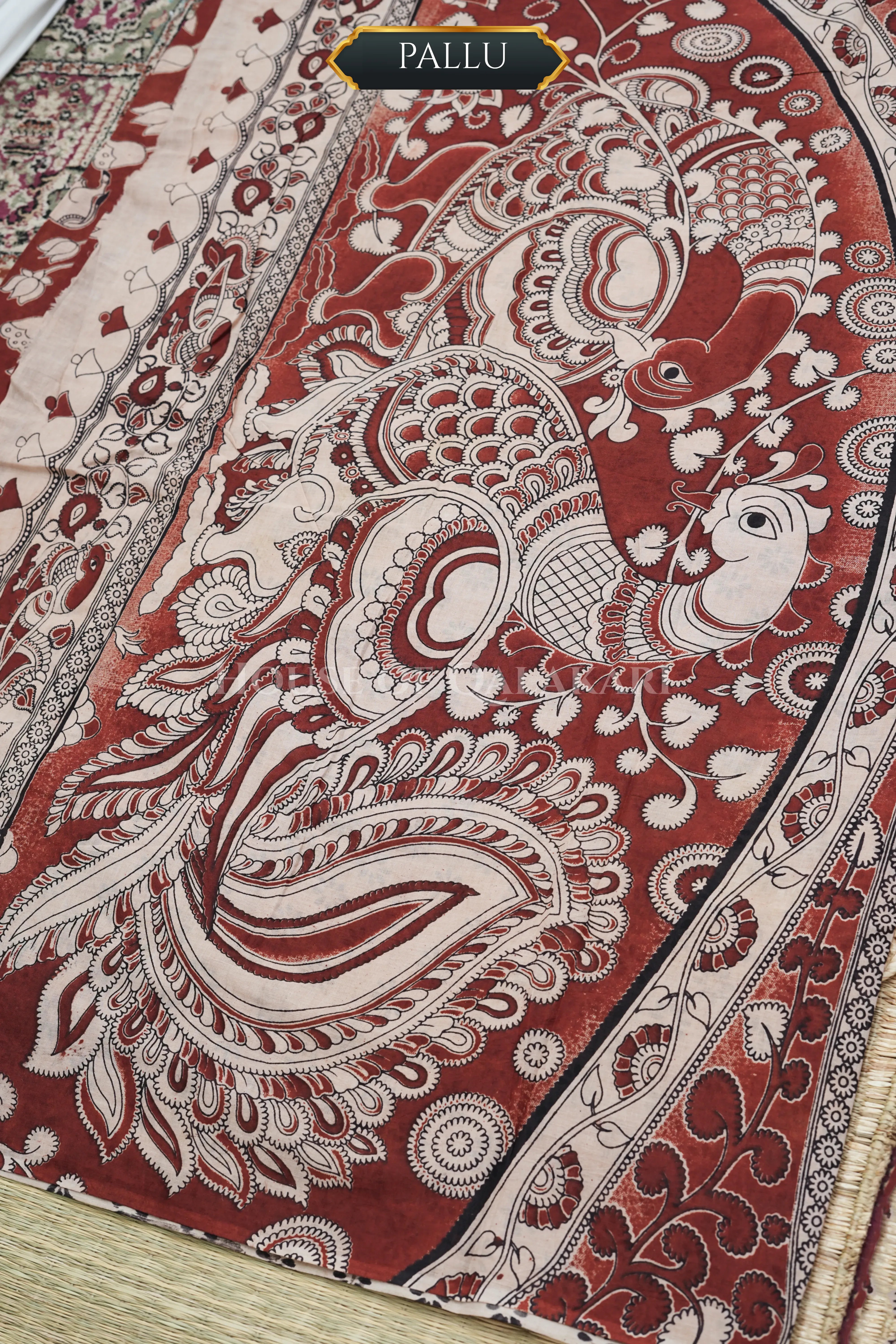 cotton kalamkari saree 0456 pallu
