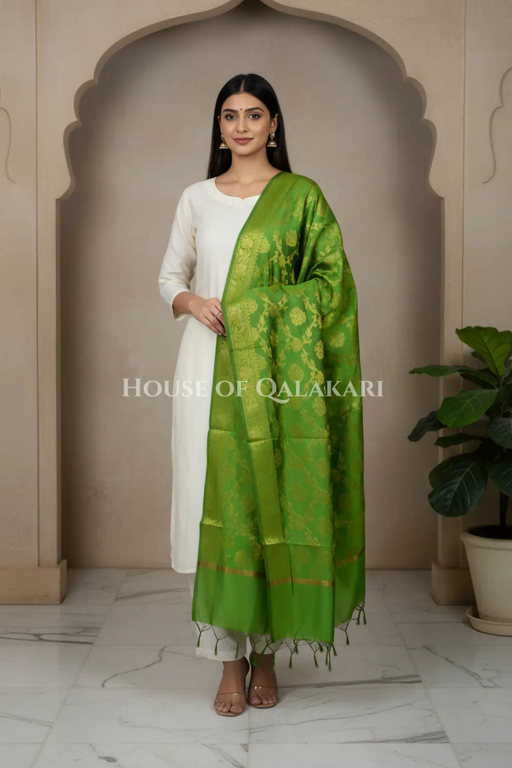 silk dupatta 0231 front pose2