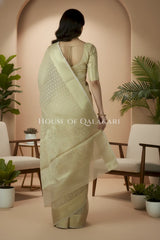 cotton saree 0358 back pose