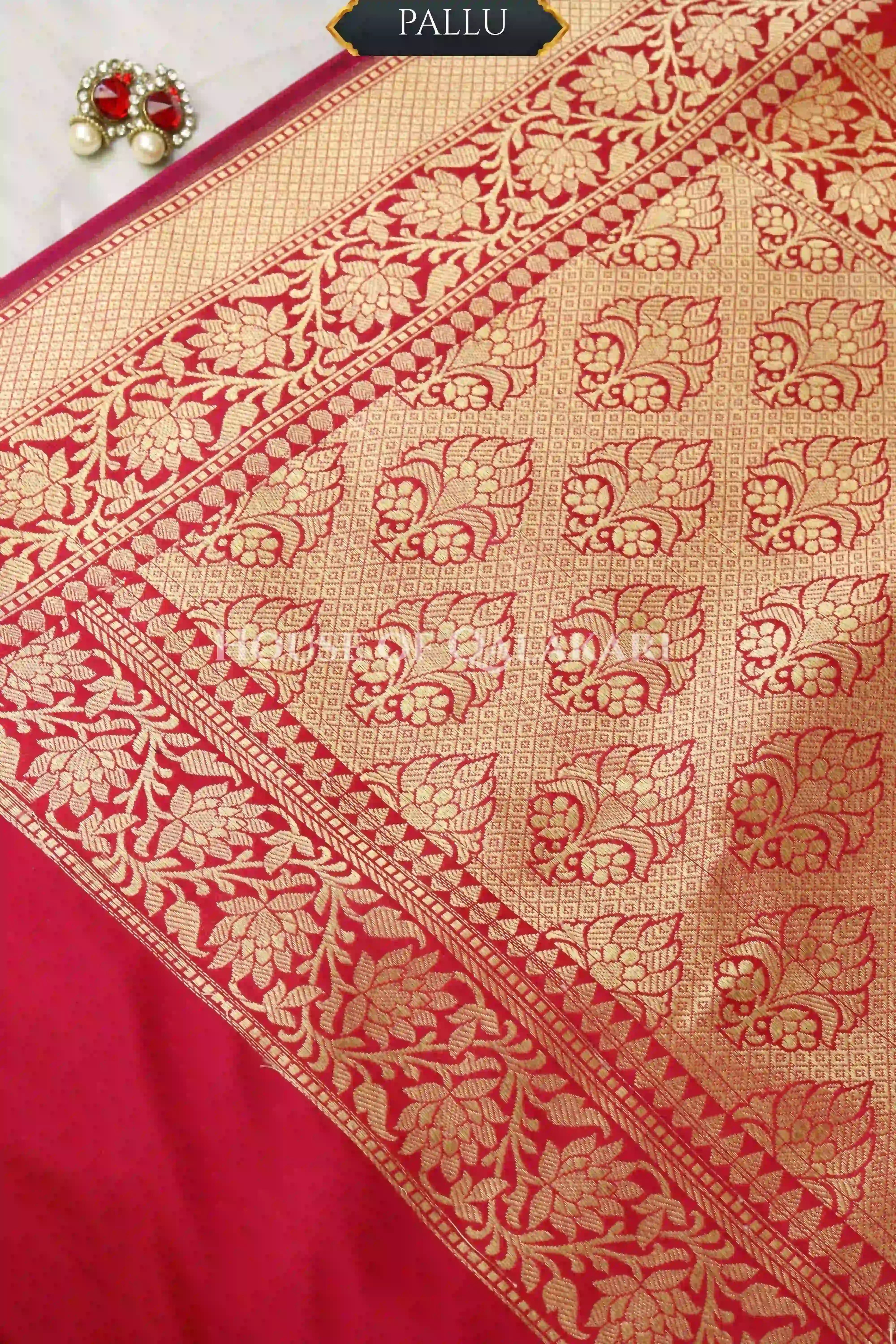 georget silk saree pallu