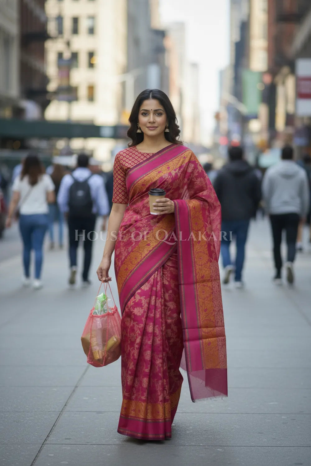mulmul cotton patola saree 0415 outdoor pose