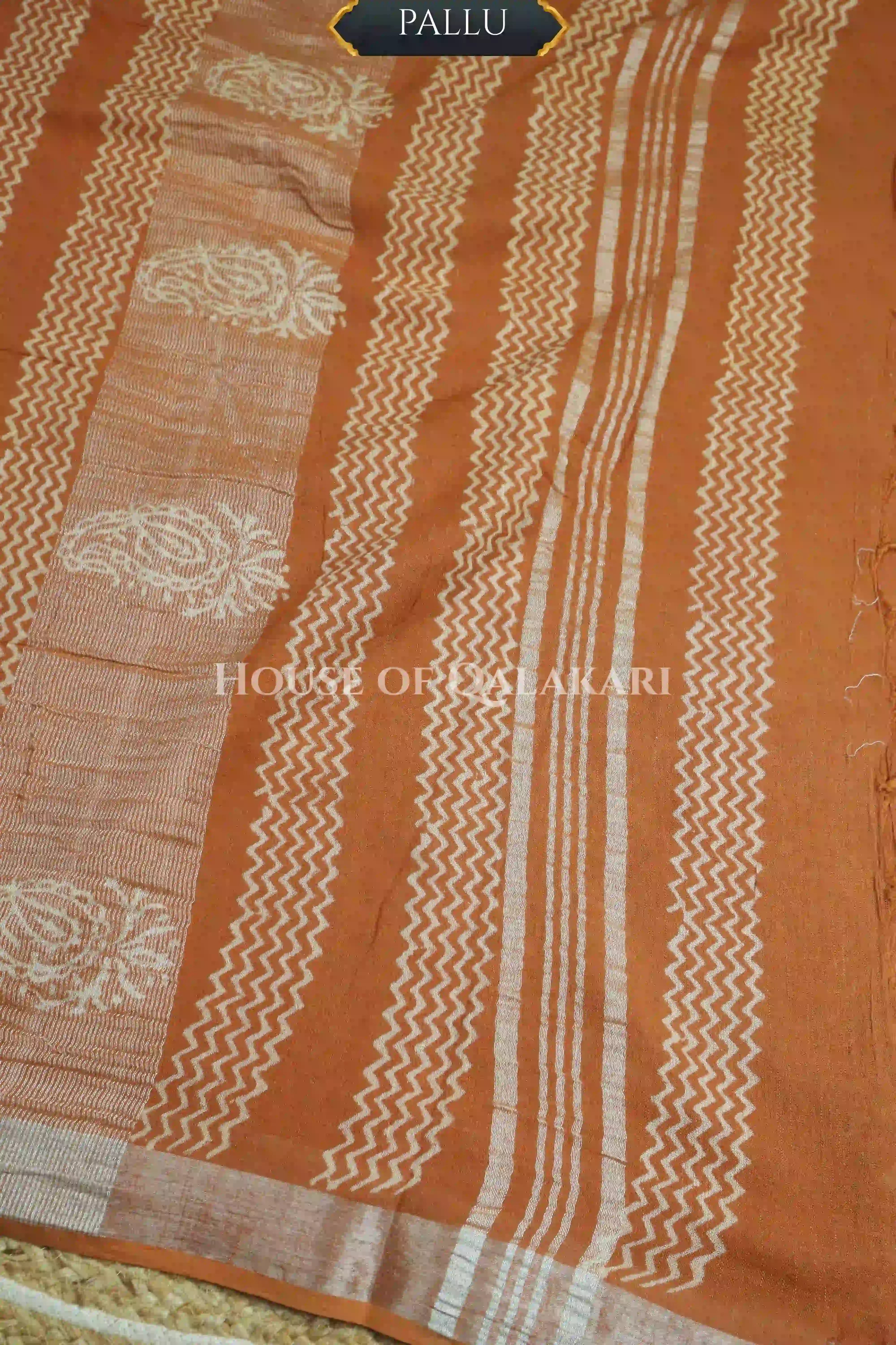 linen cotton saree 492 pallu